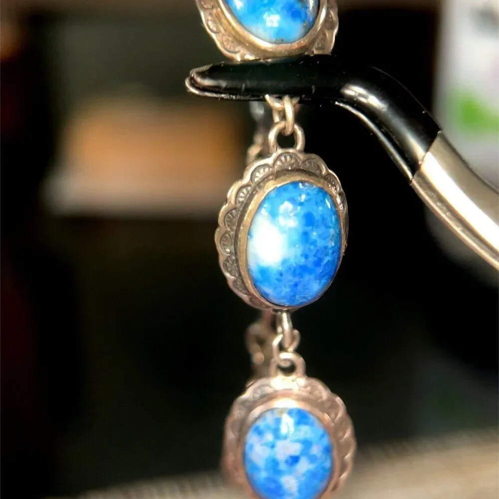Sterling Silver‎ 925 Blue Stones Bracelet